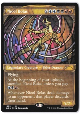 Nicol Bolas (Stained Glass) (Textured Foil) 1069 SLD MTG NM - Image 1 of 2