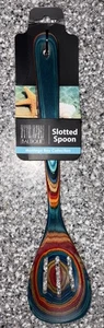 Baltique Montego Bay Collection 12.5” Wooden Slotted Cooking Spoon Non Stick P3 - Picture 1 of 2