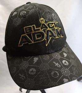 Black Adam Snapback Cap – Warner Bros Movie World Exclusive Hat Gold Logo - Picture 1 of 5