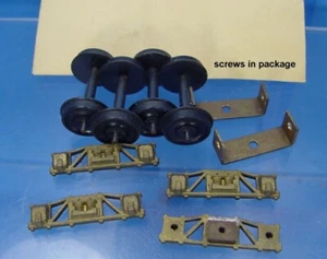 On3 BRASS BOXCAR KEN KTM D&RGW/RGS 3'7" ARCH BAR FREIGHT CAR TRUCKS WITH WHEELS - Picture 1 of 2