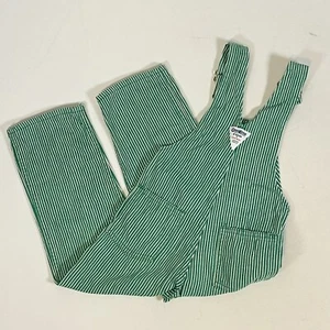 Vintage 80er 90er Osh Kosh Bgosh Vestbak Eisenbahn gestreifte Latzhose Kinder Größe 4 - Bild 1 von 15