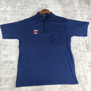 Vintage 1990 Reno ABC Bowling Shirt Herren Größe M Blau Polo Einzelnaht 90s - Bild 1 von 12