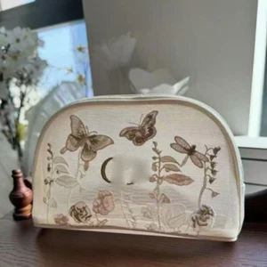 2025 cdNew Beauty Bag Embroidered Butterflies Dragonflies Make-up Bag - Picture 1 of 8