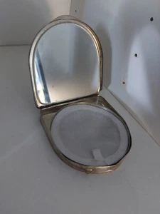 💎 Vintage 925 Silver Makeup Holder Powder Box 1970s/80s - Picture 1 of 5