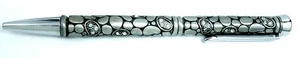 Dazzling Pewter Ink writing Pen with sparkly Crystals in gift box - Picture 1 of 1