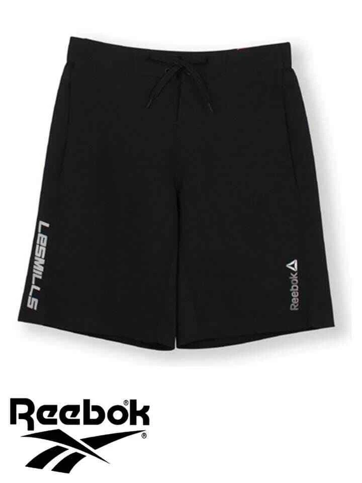 Men’s Reebok Les Mills Board Shorts (Z89034) Black Sports Gym Beach - Image 1 of 1