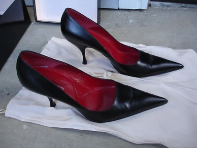 Cesare Paciotti Women Lux Shoe Black Leather Size 8 $445 - Image 1 of 4