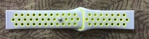 Fitbit Versa Smart Watch Sports Replacement Silicone Watch Band - Gray/ Yellow  - Picture 1 of 2