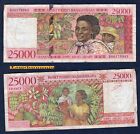 Madagascar 25000 Francs 1998 B06179943 Ttb Nd 5000 Ariary Dimy Arivo
