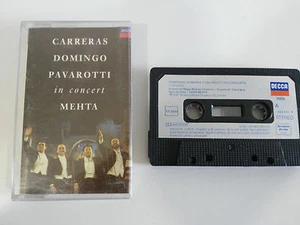Los 3 Three Tenors Racing DOMINGO Pavarotti Mehta Concert Cinta Cassette 1990 Am - Picture 1 of 8