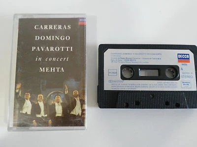 Los 3 Three Tenors Racing DOMINGO Pavarotti Mehta Concert Cinta Cassette 1990 Am - Image 1 of 4