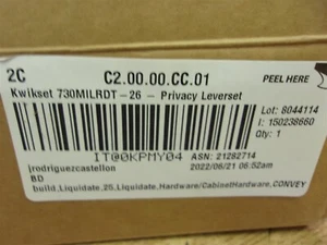 NEW Kwikset 730MILRDT-26 Privacy Leverset *FREE SHIPPING* - Picture 1 of 4