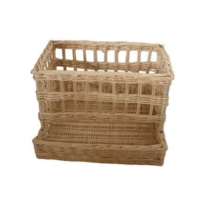 Natural Wicker Dispenser Basket Food Shop Display Willow Countertop - Picture 1 of 1