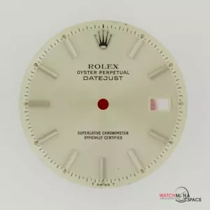 Rolex de colección para hombre 36 mm Datejust NQ 1600 1601 1603 esfera índices plateados S/S #A28 - Imagen 1 de 8