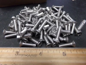 10-32 x 3/4 Zoll Flachkopf Maschinenschrauben Kreuzschlitzantrieb 410 SS (Menge 100) (c) - Bild 1 von 4