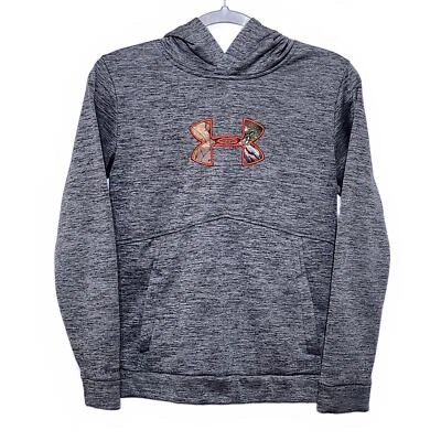 UNDER ARMOUR STORM SUÉTER GRIS SUELTO SUDADERA CON CAPUCHA JUVENIL GRANDE CAMUFLAJE NARANJA Foto 1 de 4