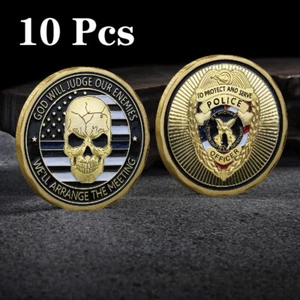 10PCS St Michael Police Officer Prayer Badge Law Enforcement Protect US - Picture 1 of 8
