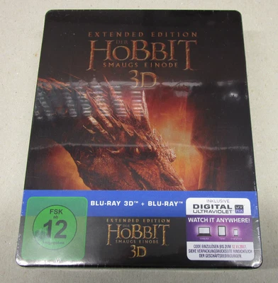 Der Hobbit: Smaugs Einöde Extended Edition 2D/3D BD Steelbook - Bild 1 von 2