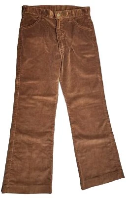 Pantalones de pana Lee para mujer vintage marrón 30x29 hechos en EE. UU. Foto 1 de 4
