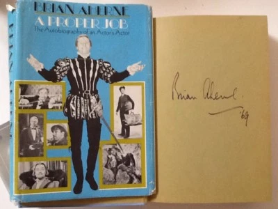Brian Aherne SIGNED Autobio Fontaine Dietrich Crawford DeHavilland Photos HC/DJ - Image 1 of 4