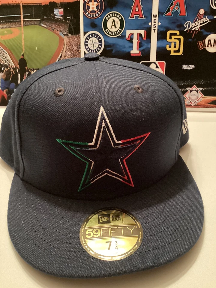 NFL Dallas Cowboys Bandera de México Gorra Estrella 59 Cincuenta Nueva Era Ajustada Talla 7 3/4 Foto 1 de 4