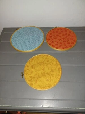 Embroidery Hoops Needlepoint Hoops Lot of (3) 7 and 8 Inch - Image 1 of 2