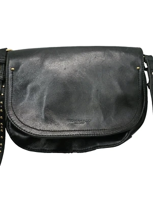 Bandolera Tignanello vintage de cuero con correa tachonada solapa magnética Foto 1 de 4