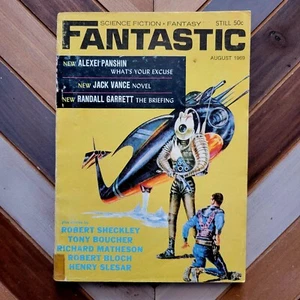 Fantastic Vol.18 #6 VG (Aug 1969) Bruce Jones Art | Bloch, Vance, Sci-Fi Pulp - Picture 1 of 4