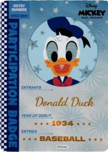 2024 Card.Fun Disney All-Star Sports SR Entry Badge DFS01SR03 Donald Duck - Bild 1 von 2