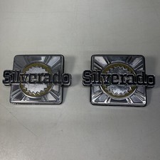 1973-80 Chevrolet Truck Silverado Fender Emblems (2) 14014315￼  b4