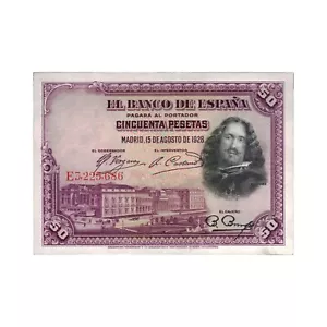 Espagne - billet 50 pesetas 1928 - Diego Velázquez - SPL - P.75 - papier-monnaie - Foto 1 di 2