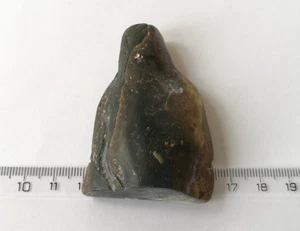 Unpolished natural Baltic amber stone yellow/black 25.6 g. genuine amber piece. - Picture 1 of 7