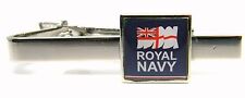 THE ROYAL NAVY DESIGN TIE CLIP PIN SLIDE MENS GENTS NOVELTY BADGE IN GIFT POUCH