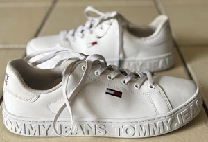 Tommy Jeans Mujer Zapatillas Blancas Talla US9.5 UK7 26CM - Imagen 1 de 6