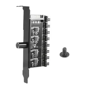 PC 8 KanäLe LüFter Hub LüFter Drehzahl Regler für CPU GehäUse HDD VGA PWM L3168 - Bild 1 von 7