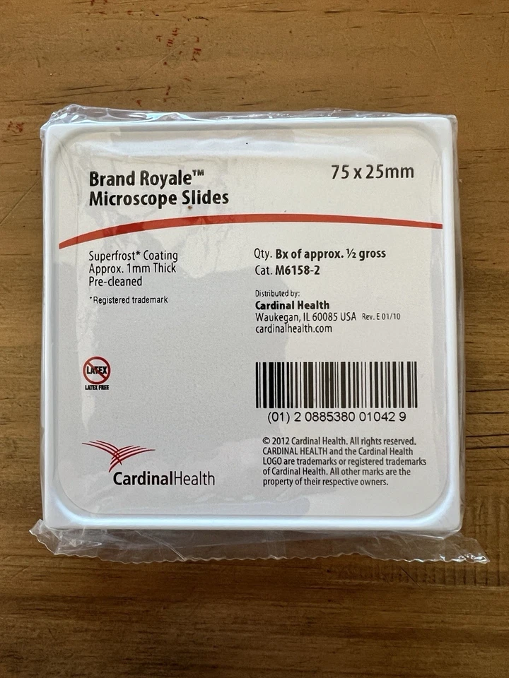 Cardinal Health Superfrost Microscope Slides White 75mm X 25mm