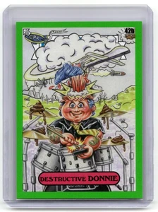 2024 Topps Garbage Pail Kids: Green Day #42b Destructive Donnie Booger Green - Picture 1 of 2