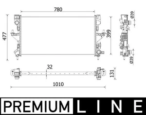 MAHLE CR 932 000P Kühler, Motorkühlung passend für FIAT - Picture 1 of 1