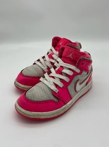 Nike Air Jordan 1 Mid GS "Hyper Pink" Sneaker Größe 11C 640737-611 - Bild 1 von 13