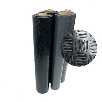  Alfombrilla con agarre de diamante de 2 mm x 4 x 9 pies gris oscuro Foto 1 de 4