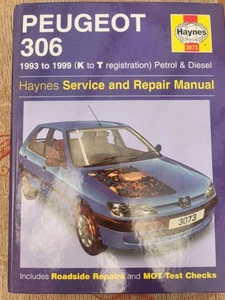 PEUGEOT 306 1993 to 1999 (K TO T REG) PETROL & DIESEL HAYNES - Picture 1 of 3