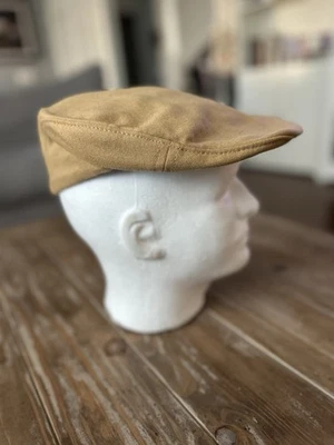 VTG Pendleton Flat Snap Hat Camel Tan Brwn 100% Virgin Wool Newsboy Cabbie Cap L - Image 1 of 4