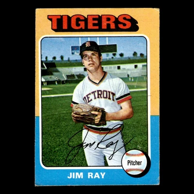 Jim Ray #89 1975 Topps Detroit Tigers Baseball Card MLB EX - Image 1 of 3