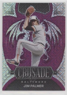2023 Panini Chronicles Crusade Purple Mojo Prizm /50 Jim Palmer #24 HOF - Image 1 of 2