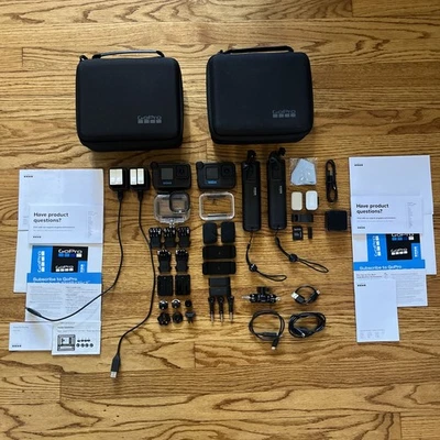 Lot Of 2 GoPro 11 HERO11 Black Camera With Accessories And Case - Image 1 of 4