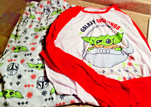 Men's Disney Star Wars Grogu Baby Yoda Christmas Pajama Set XL Galaxy Greetings