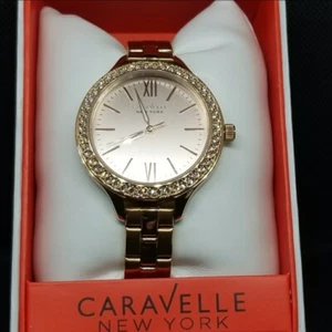 Rose Gold Caravelle New York Women's Wristwatch 44L125 - Picture 1 of 4