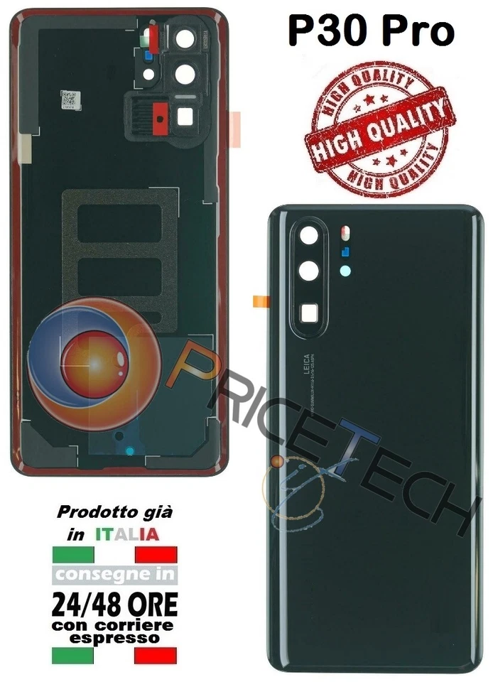 BACK COVER PER HUAWEI P30 PRO VETRO POSTERIORE COPRI BATTERIA VOG-L09 L-29 L-04