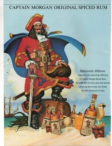Captain Morgan Spiced Rum 1992 America's Cup Program Print Ad 8inx11in - Picture 1 of 1