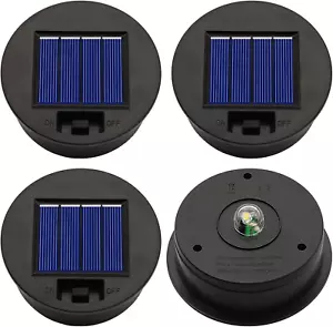 4 Pack Solar Lights Replacement Top Parts (Top Size 3.15 inch, Bottom Size 2.76 - Picture 1 of 6